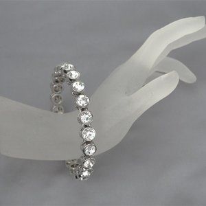Chicos Bracelet Silver and Clear crystal NWT